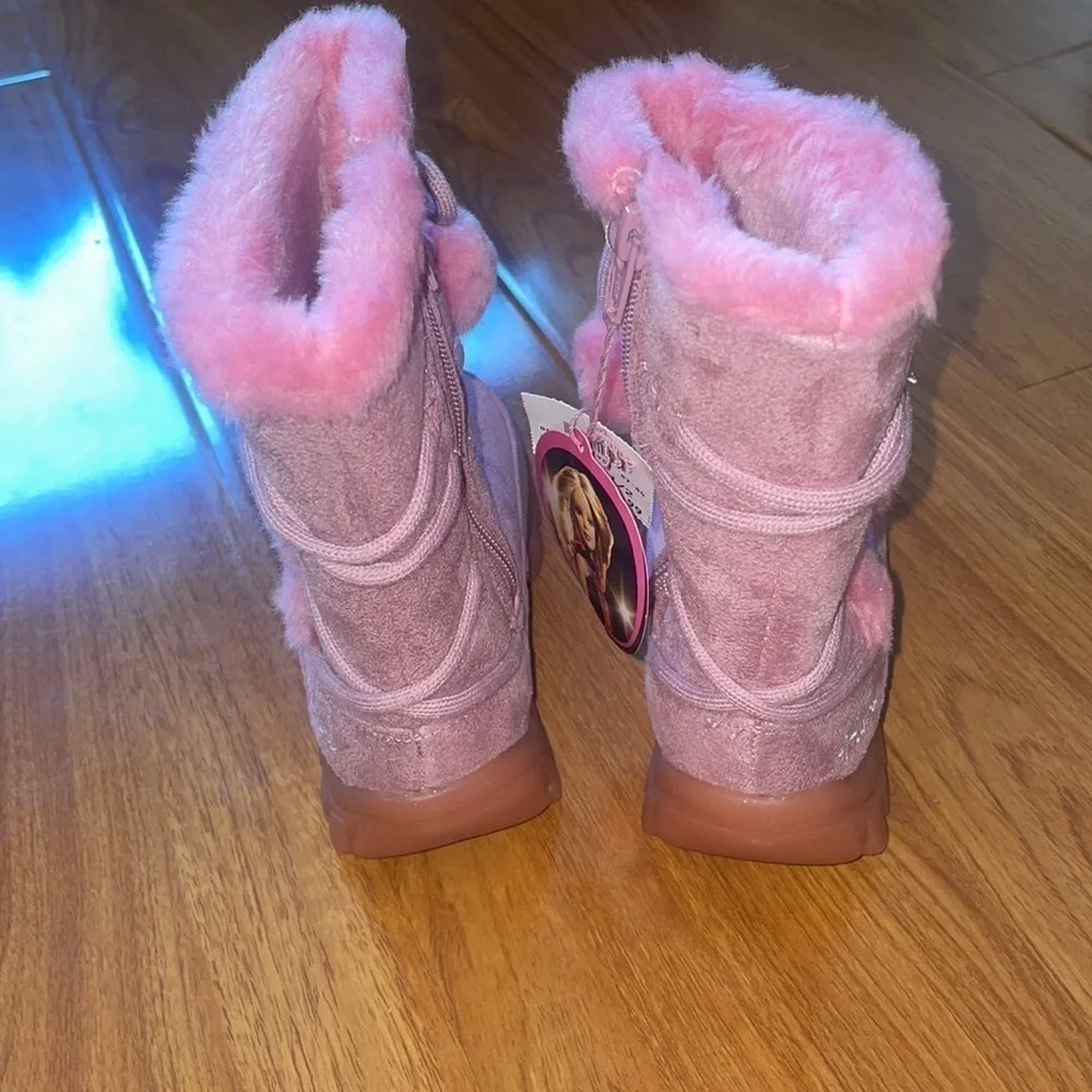 NIB Girls pink Barbie boots​​​​​​​​​